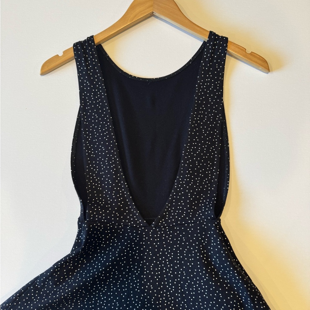 American Apparel Polka Dot Print Skater Dress - Picture 6 of 7